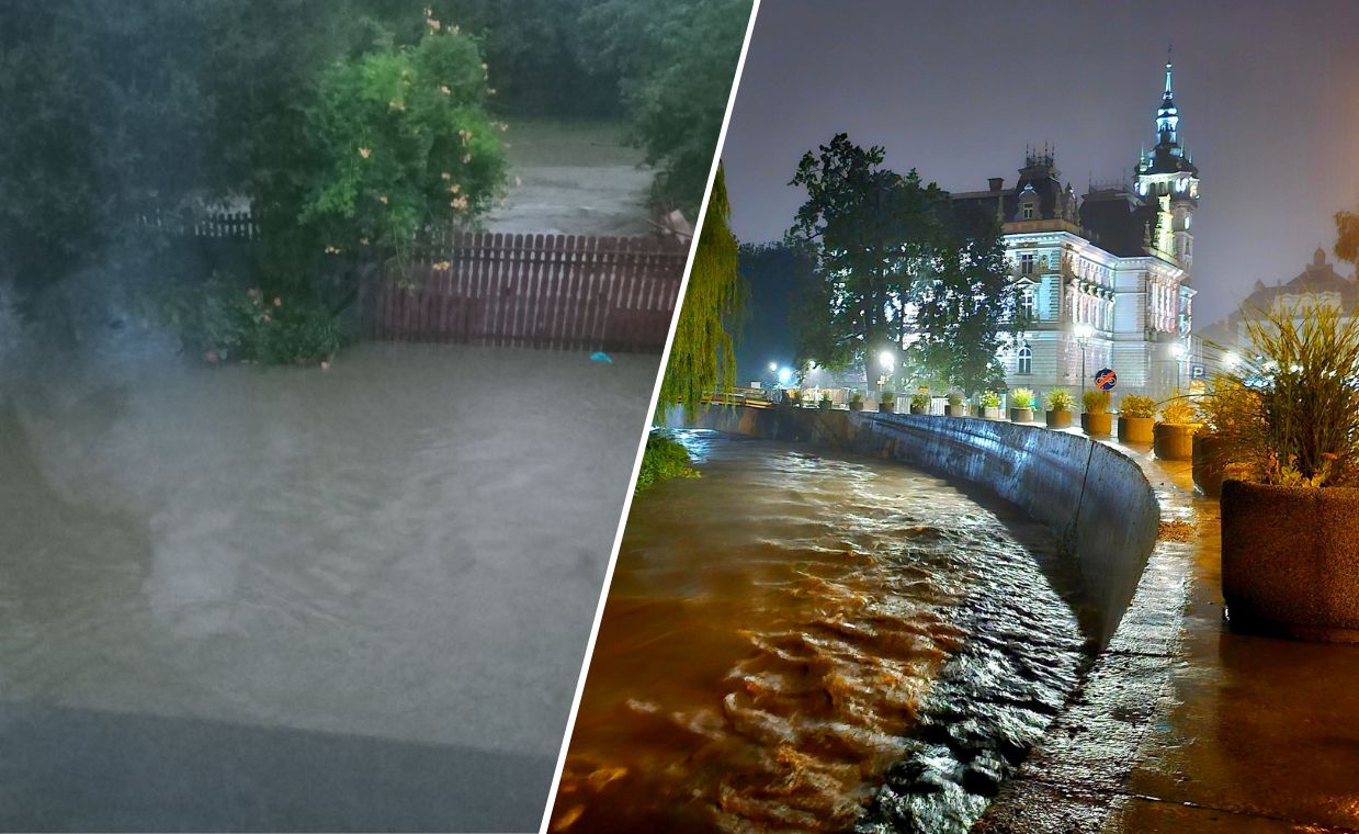 Nawet 1,5 metra wody. Powodzie błyskawiczne w okolicach Bielska-Białej