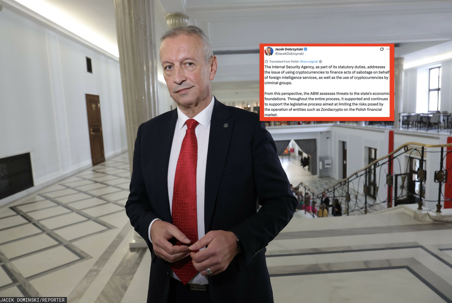 Dobrzyński: ABW bada kryptowaluty i dywersję