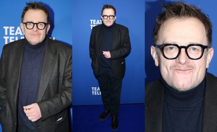 Olaf Lubaszenko budzi podziw lżejszą o 80 kg sylwetką na premierze sztuki (ZDJĘCIA)