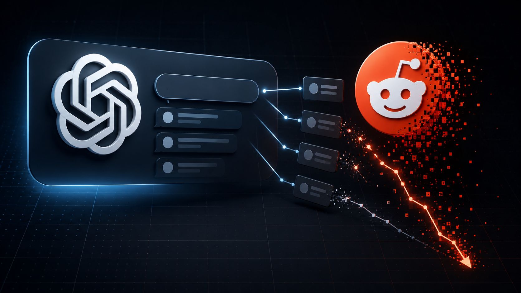 ChatGPT znacznie rzadziej cytuje Reddita. W tle zarzuty o manipulowanie odpowiedziami AI