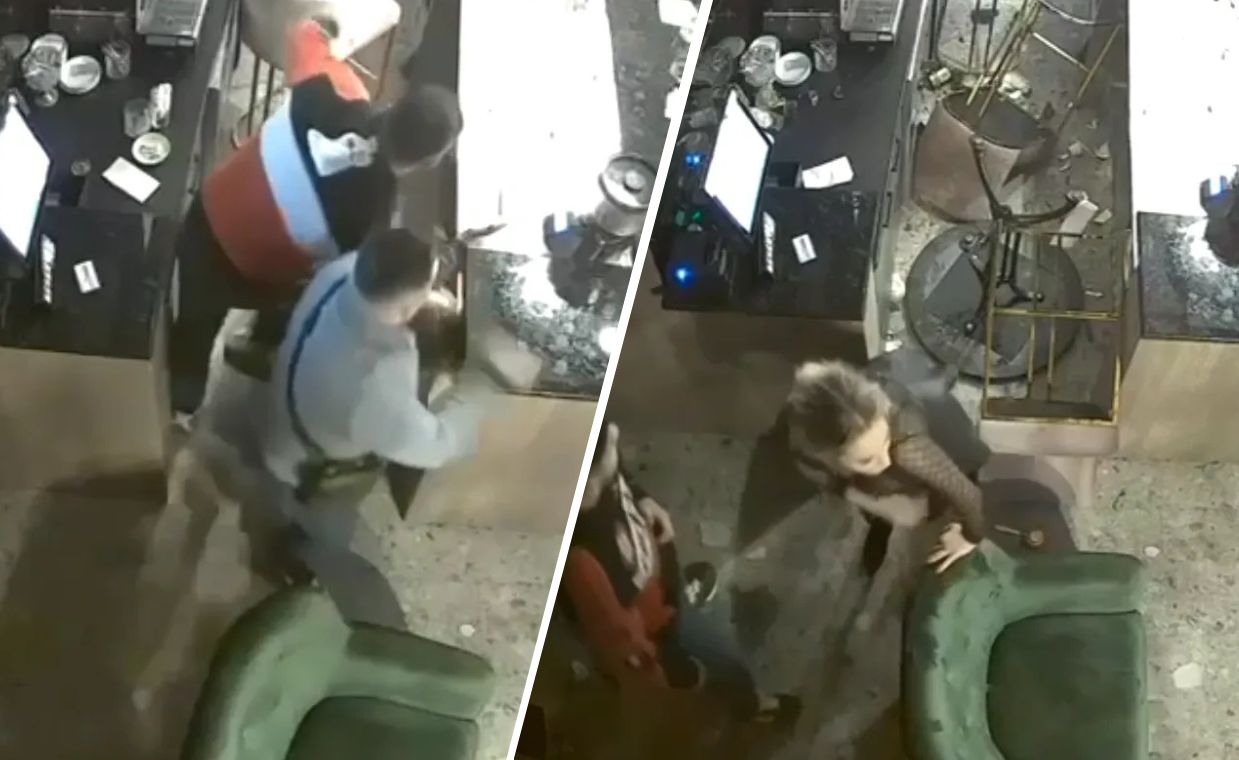 Awantura w barze w Kijowie. Nagle mężczyzna wyciągnął broń