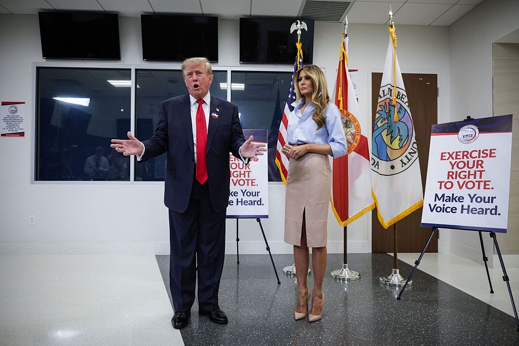 Donald Trump już zagłosował. Pojawił się lokalu wyborczym osobiście