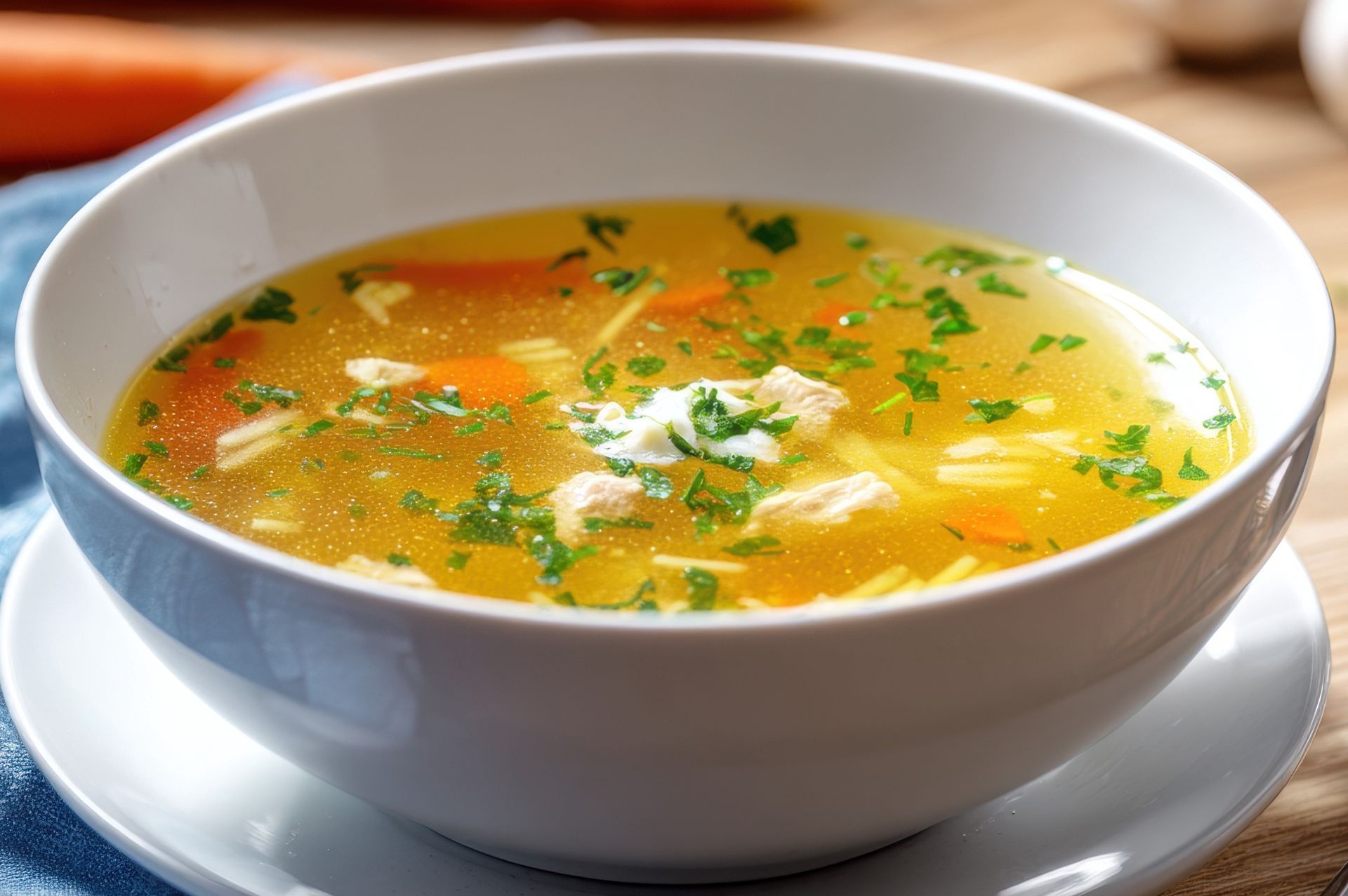 Nie rób tak przy gotowaniu rosołu. Wyjdzie mętny i straci kolor