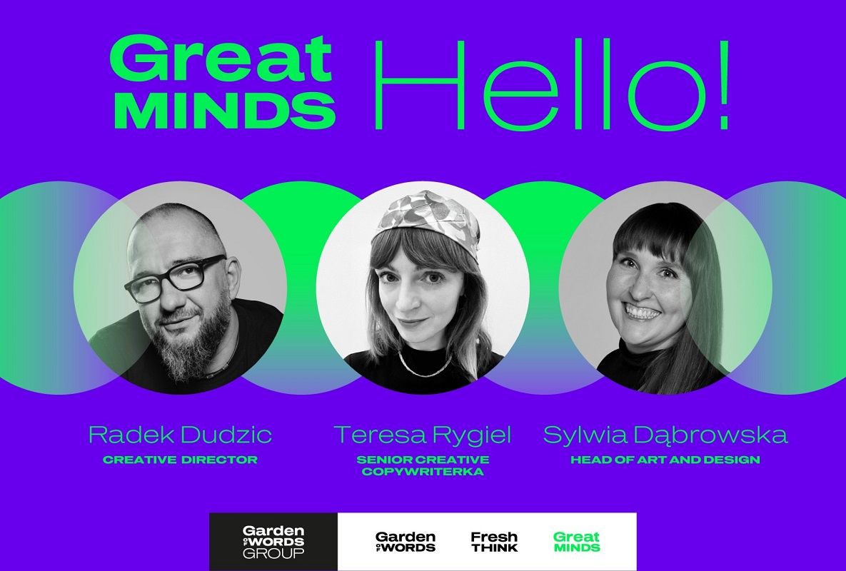 Radek Dudzic, Sylwia Dąbrowska, Teresa Rygiel w Great Minds