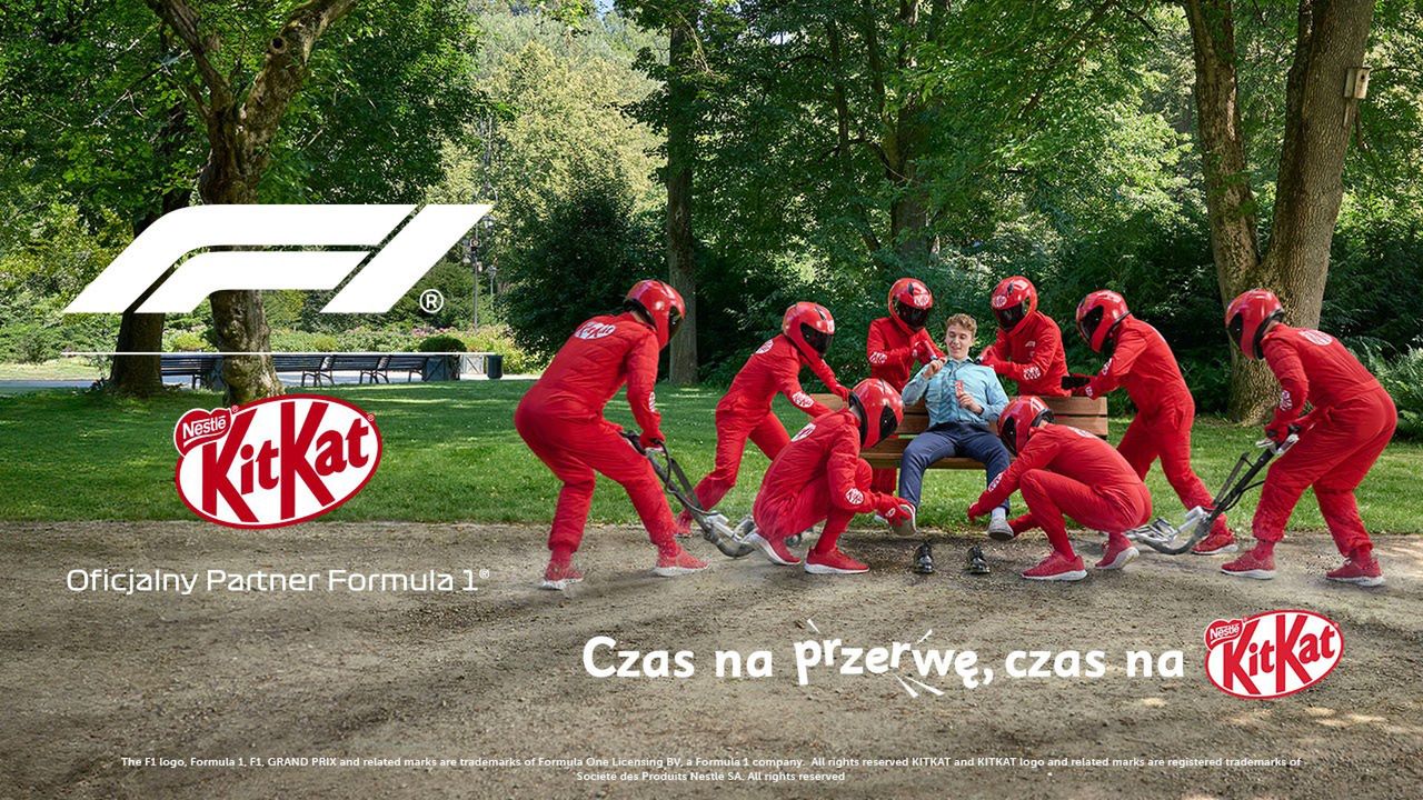 Marka KitKat oficjalnym partnerem Formuły 1