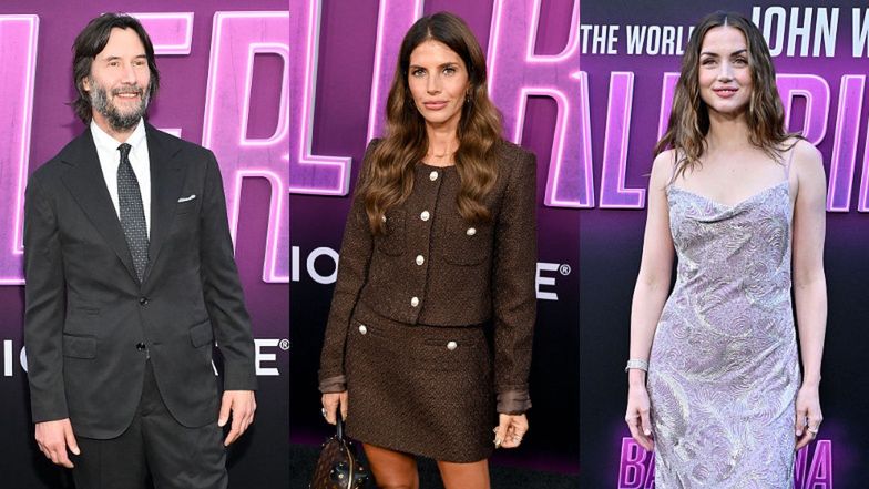 Weronika Rosati lansuje się na premierze "Balleriny" w towarzystwie Keanu Reevesa i Any de Armas. Wyglądała "światowo"?