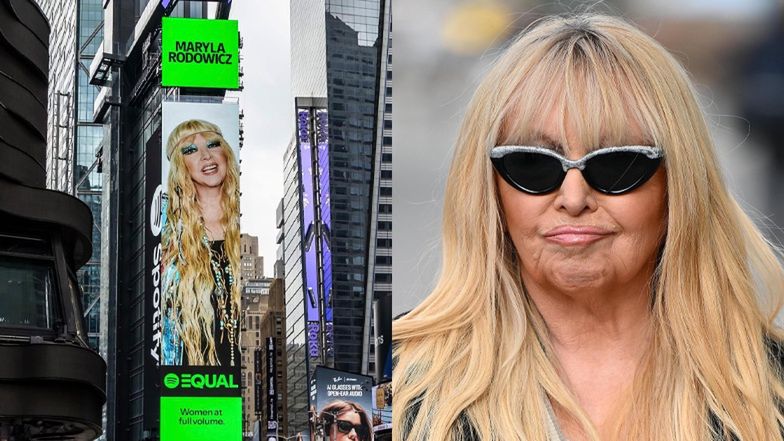Maryla Rodowicz chwali się billboardem na Time Square. Internauta: "JAKA LAMPUCYRA!". Gwiazda gwałtownie go zgasiła