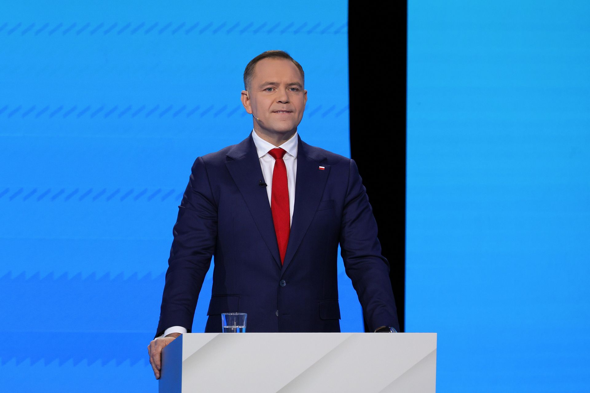 Nawrocki ogłasza się zwycięzcą debaty z Gospodarzem