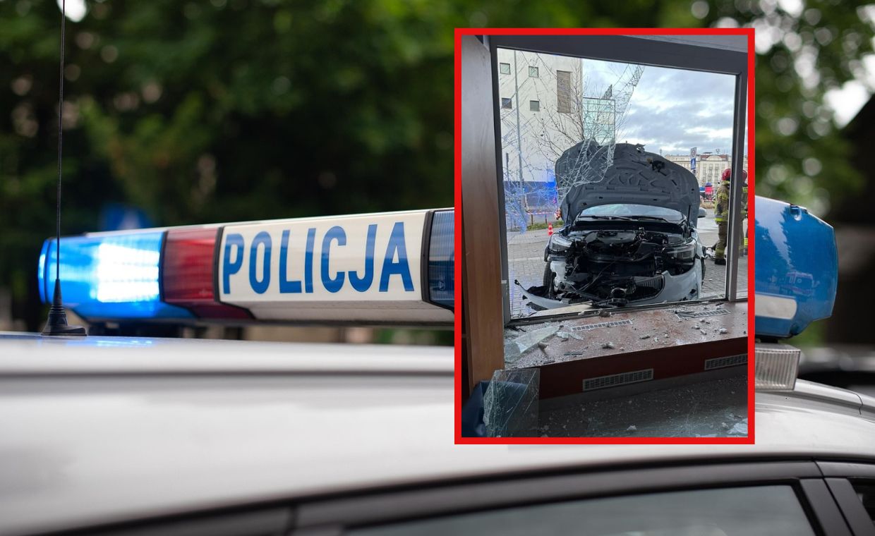 Poważny wypadek w Gdyni. Potrącił nastolatkę i wjechał w restaurację