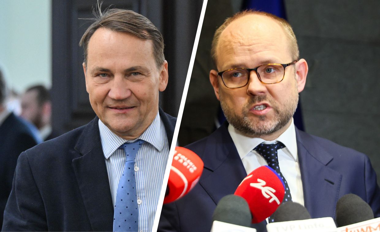 "Raczy kłamać". Sikorski reaguje na słowa Przydacza