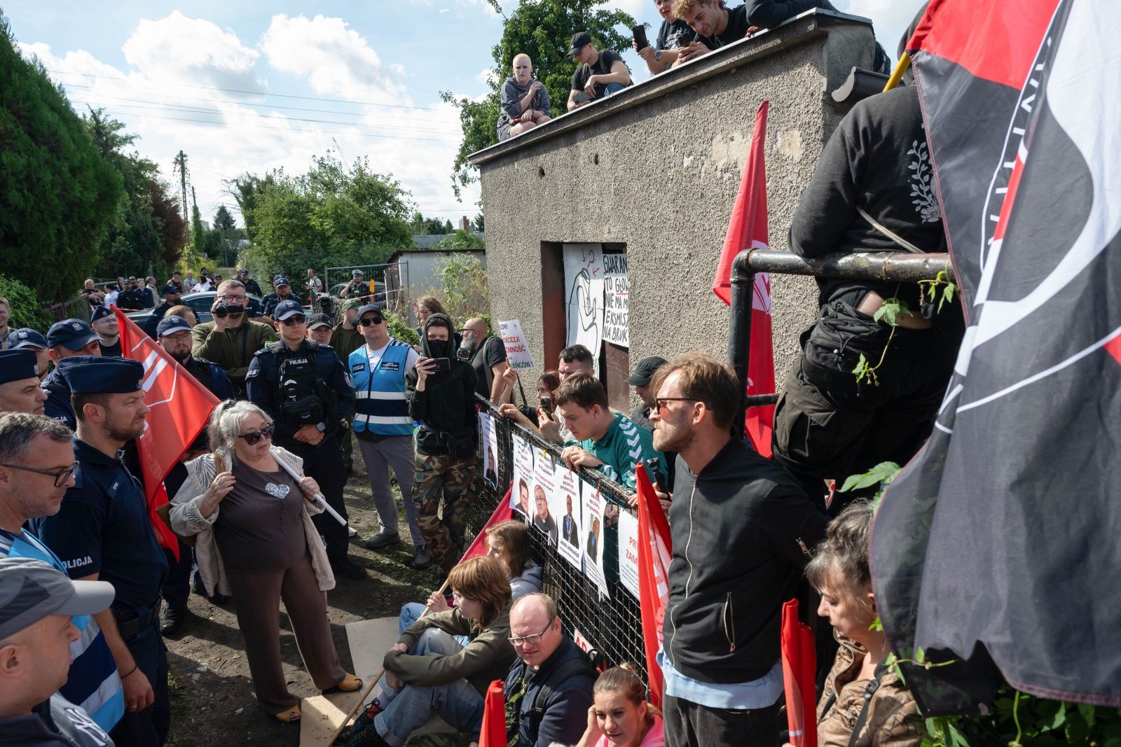 "Mafia", "Hańba". Protest na Osiedlu Maltańskim w Poznaniu