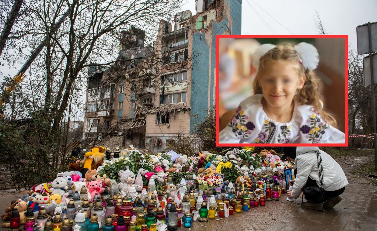 "Zginęła w objęciach mamy". Tarnopol żegna siedmioletnią Amelię