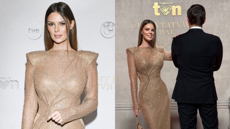 Małgorzata Tomaszewska pokazała zdjęcie z narzeczonym z Balu Fundacji TVN. Tajemniczy Robert zapozował... tyłem. Pomysłowo?