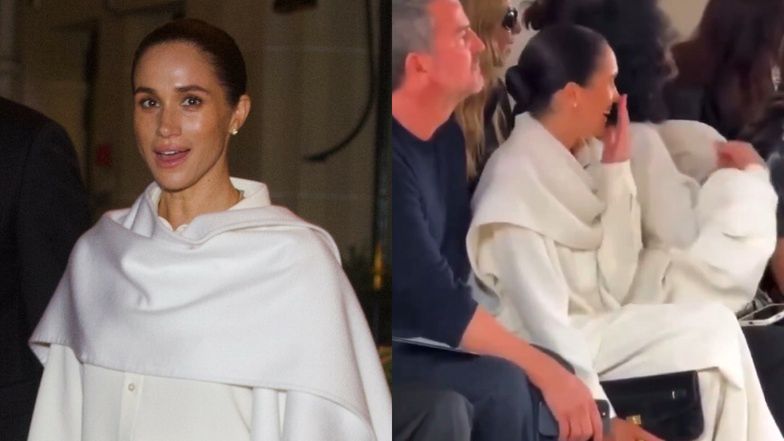 Meghan Markle ŚMIAŁA SIĘ z modelki, która przewróciła się na wybiegu? (WIDEO)