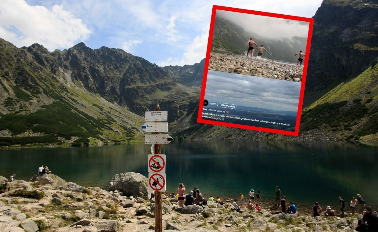 Turyści łamią zakazy w Tatrach. Nagranie wywołało burzę w sieci
