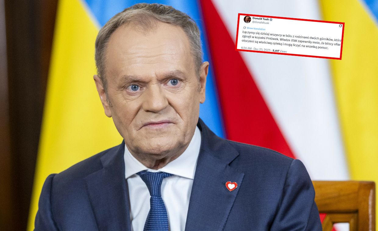 Tragedia w kopalni. Tusk zamieścił wpis