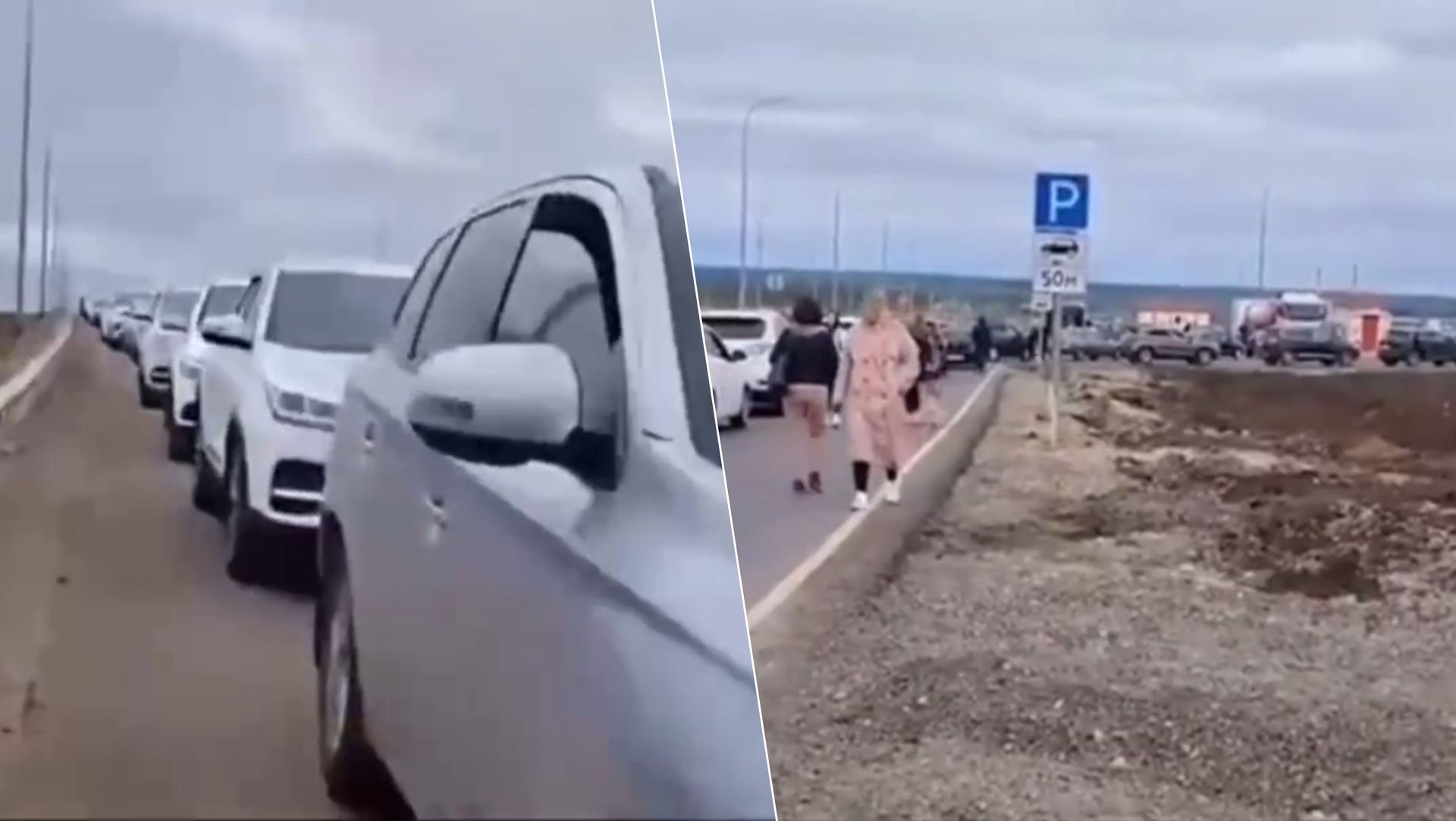 Chaos na M-12. Rosjanie stoją godzinami w kolejkach po paliwo