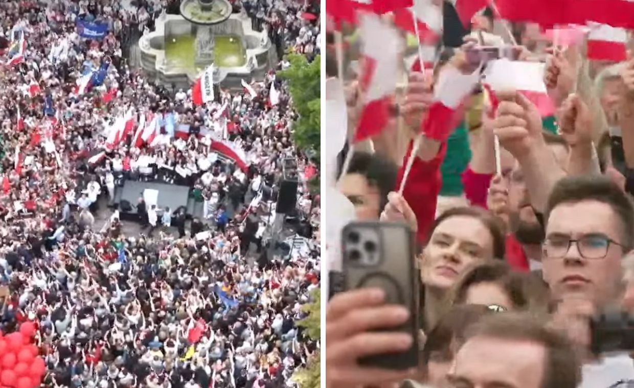 Incydent na wiecu Trzaskowskiego. Lekarz wzywany ze sceny