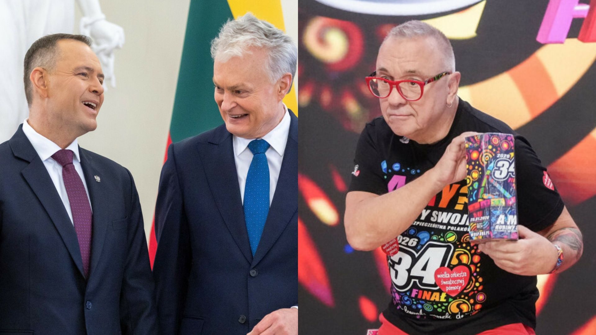 Finał WOŚP i wizyta Nawrockiego na Litwie [SKRÓT DNIA]