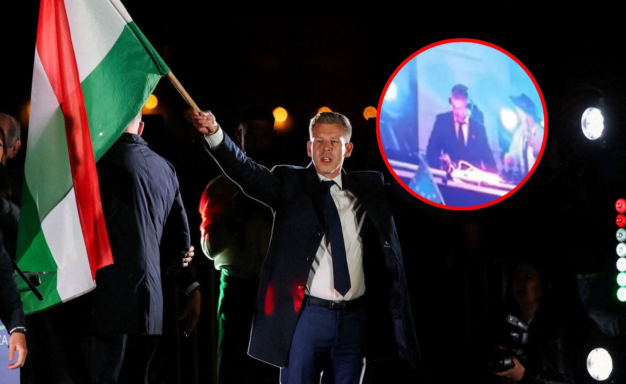 Magyar dał się porwać i stanął za konsoletą. W sieci krąży film