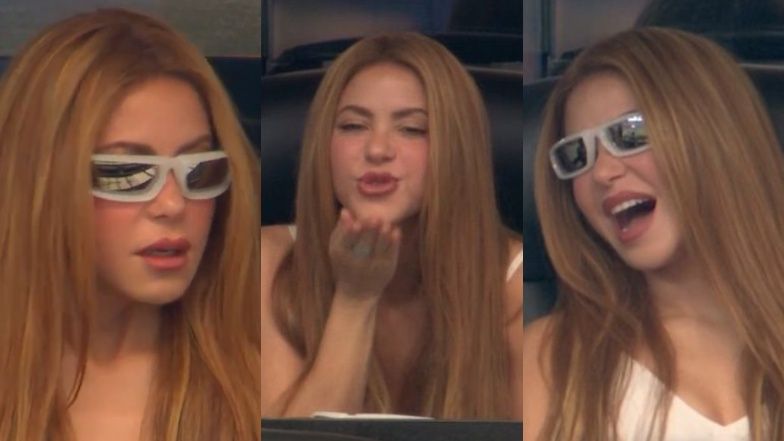 Shakira NIEPODOBNA do samej siebie śle całusy na meczu Argentyna kontra Austria. A może to jednak sobowtór? (ZDJĘCIA)