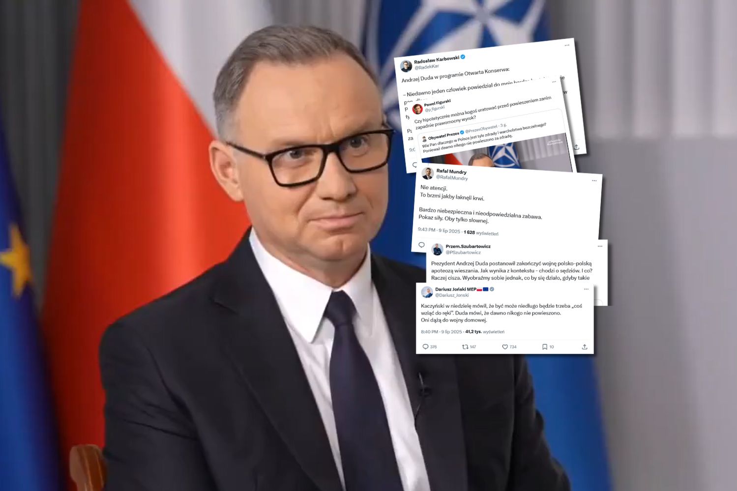 Narciarz o "wieszaniu za zdradę". Lawina komentarzy