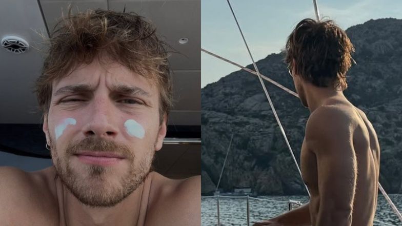 Maciej Musiał świeci GOŁĄ KLATĄ na jachcie