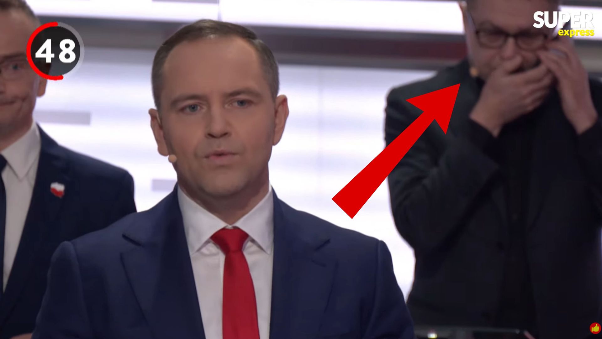 Brał udział w debacie. Nagle odebrał telefon
