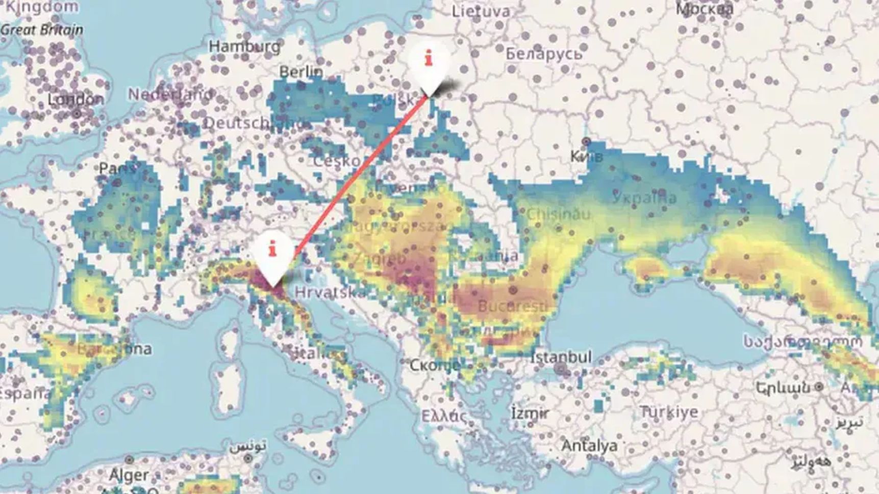 Polska w 2080 r. Ta mapa pokazuje, jak zmienią się nasze miasta