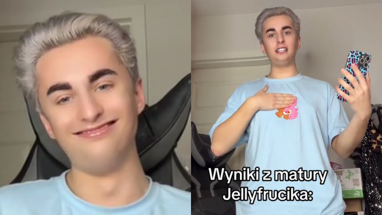 Jelly Frucik NIE ZDAŁ MATURY Z MATEMATYKI! "Miałem 14 procent, (...) ale żyjemy dalej, tak?"