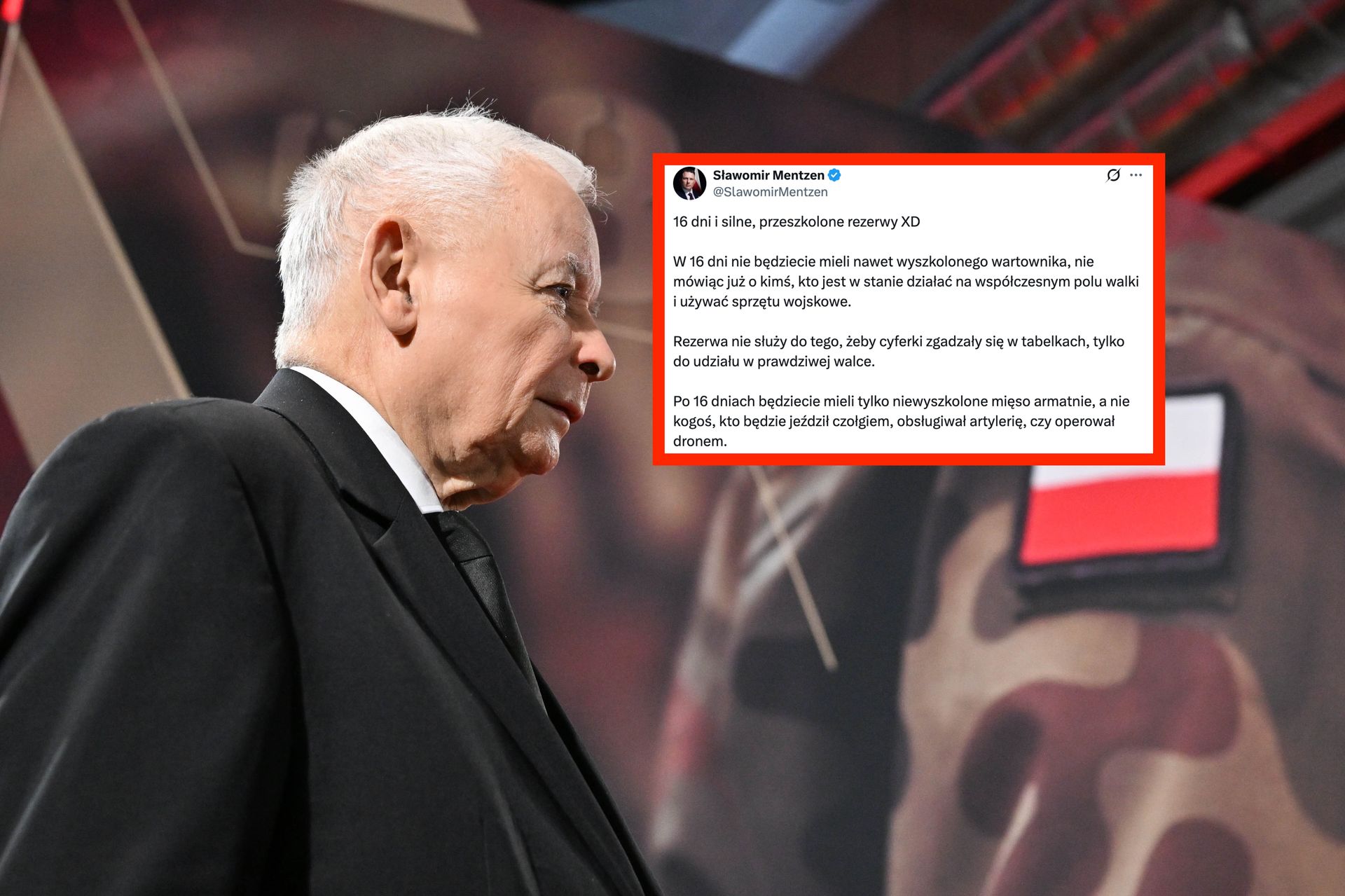 Mentzen krytykuje propozycję PiS. "Niewyszkolone mięso armatnie"