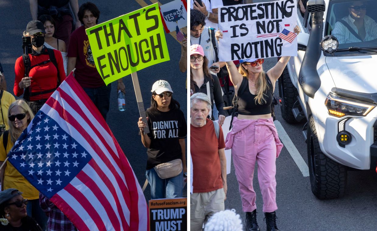Miliony protestujących w USA. Trump odpowiedział