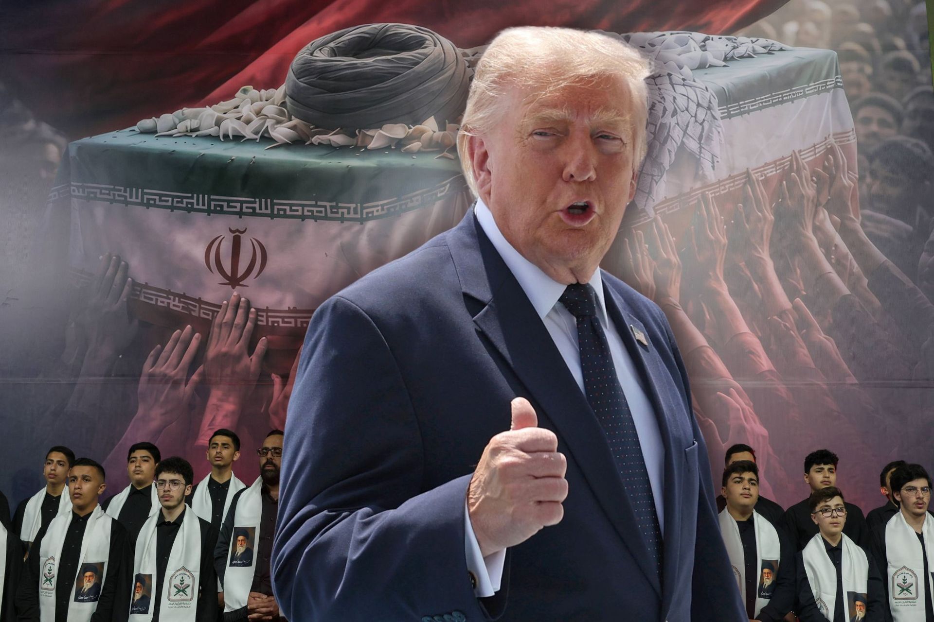 Działo się w nocy. Trump na celowniku zamachowców, Chameni pochowany