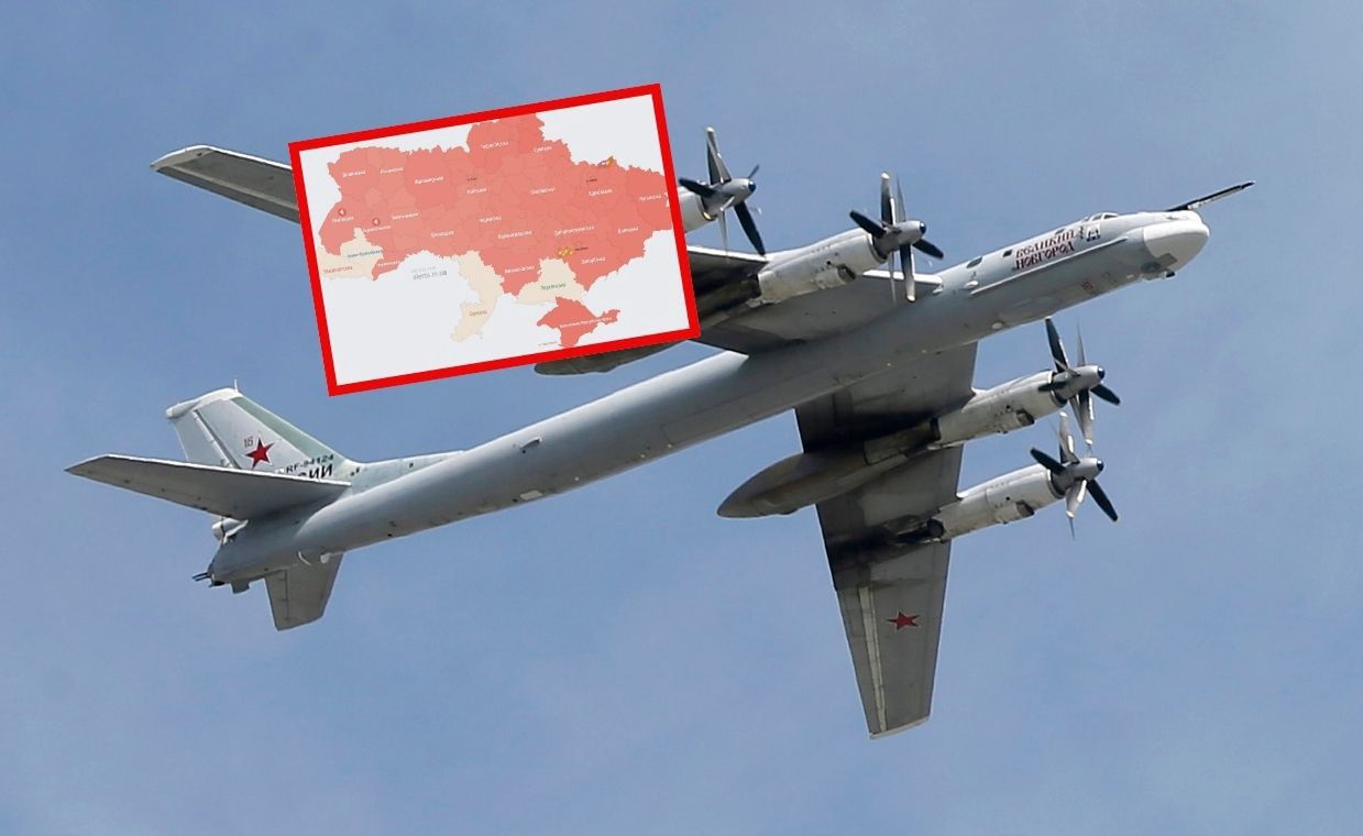 Zmasowany atak na Ukrainę. Rosjanie poderwali "Niedźwiedzie"