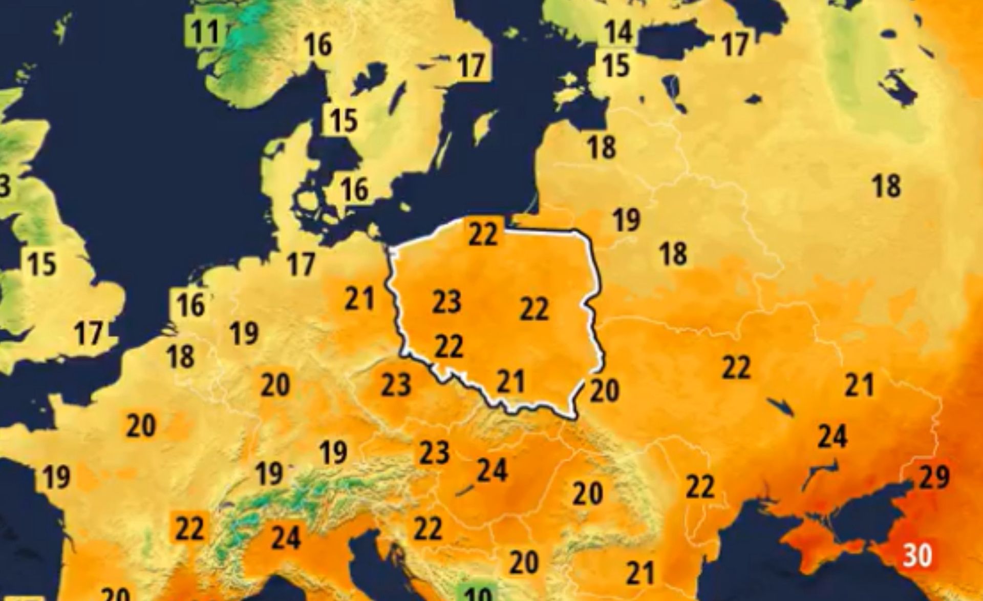 23 stopnie w cieniu. Jest najnowsza prognoza pogody