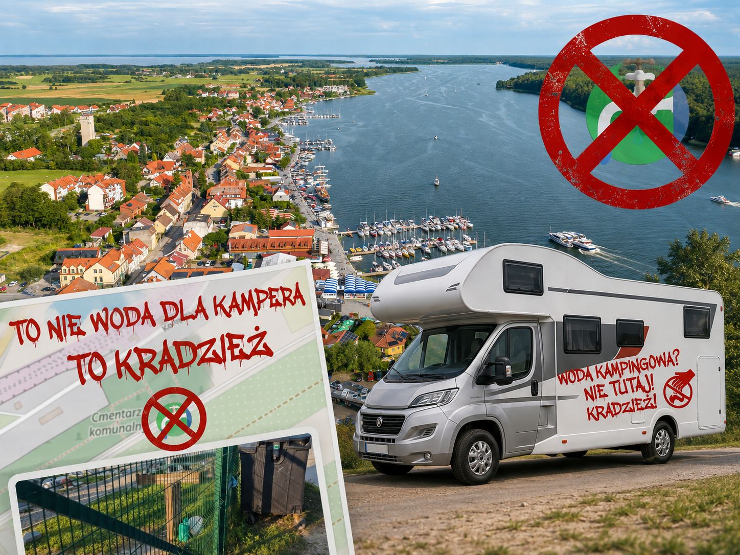 Piją wodę techniczną z cmentarza i parkują, gdzie chcą. Kłopot kurortu