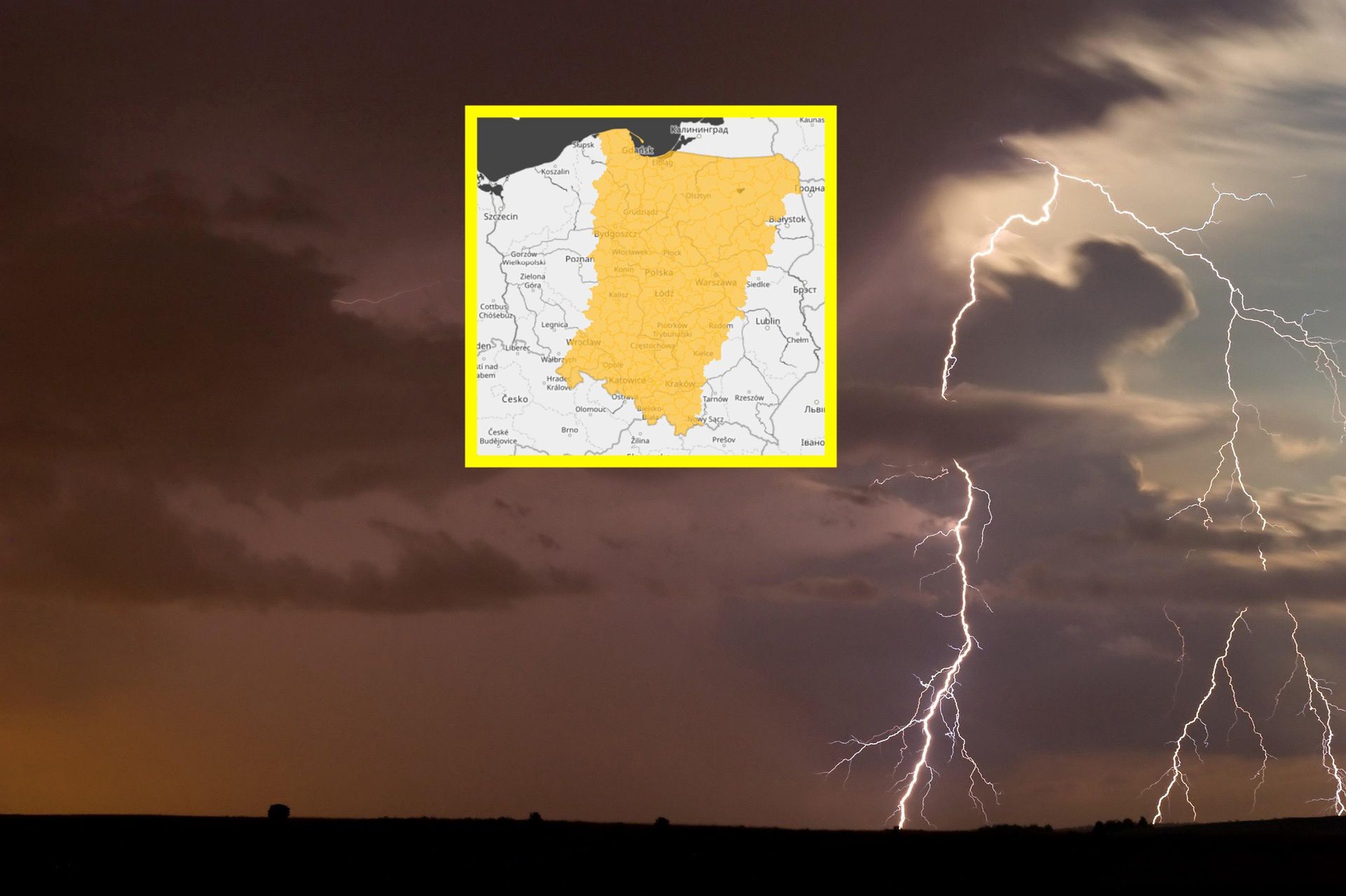 Ostrzeżenia IMGW dla wielu regionów. Burze i ulewy w Polsce