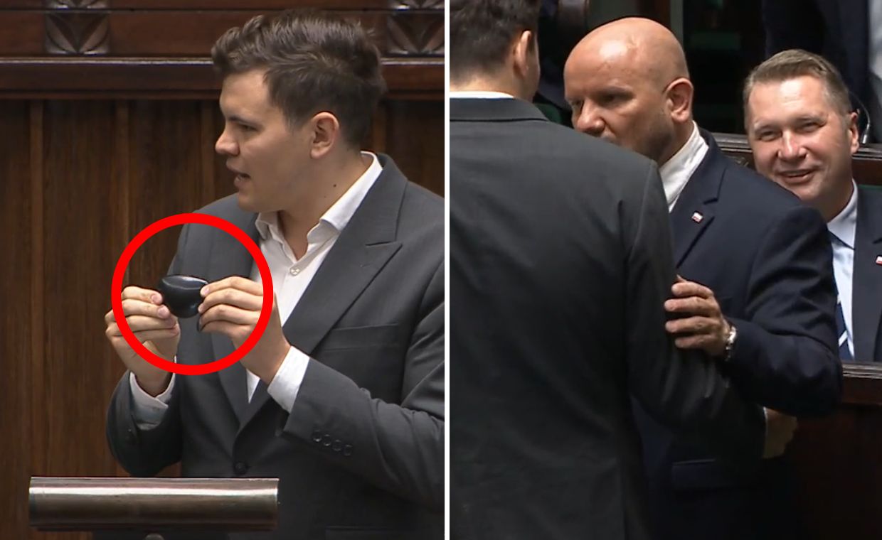 Gomoła dał "prezent" Czarnkowi. Zamieszanie w Sejmie