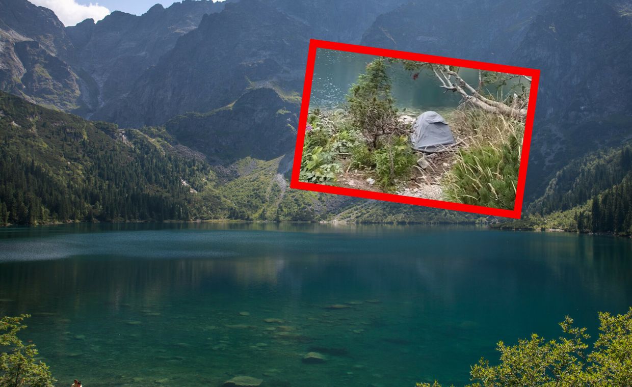 Skandal w Tatrach. Turyści biwakowali nad jeziorem