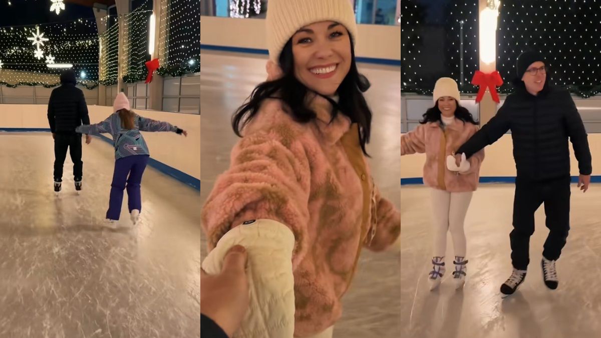 Rozanielone "Kurzopki" śmigają na łyżwach w towarzystwie dzieci. Patchworkowa rodzinka na medal? (ZDJĘCIA)