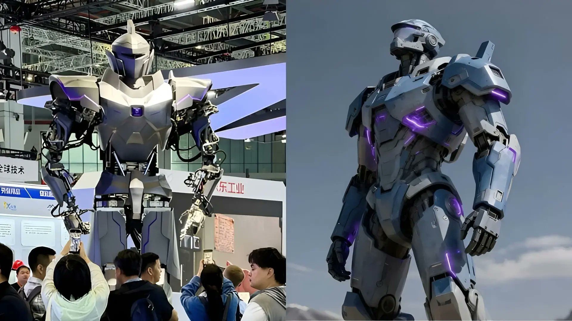 Chiński gigant wygląda jak Robocop. Ma cztery metry i dźwiga 500 kg