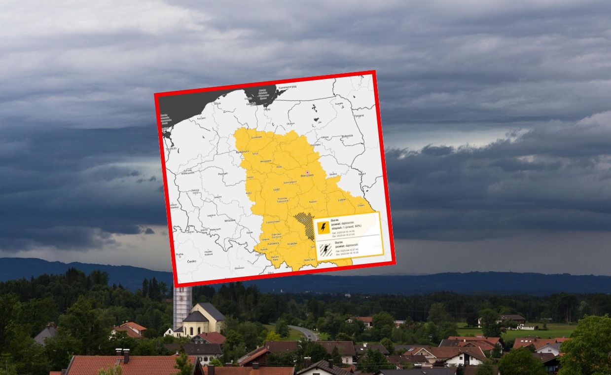 IMGW ostrzega: Burze i intensywne opady deszczu