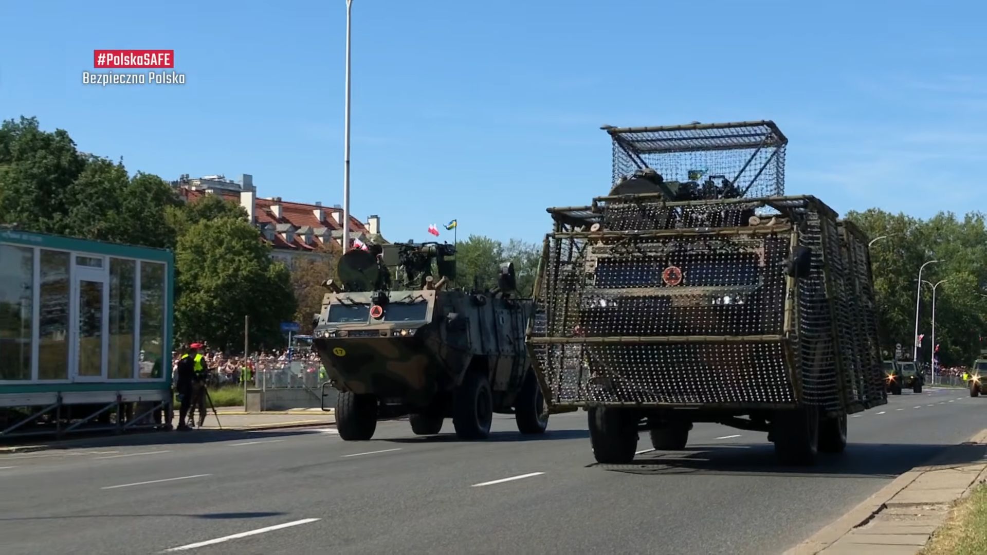 Defilada "Polska SAFE – Bezpieczna Polska". Prezentacja klatek antydronowych