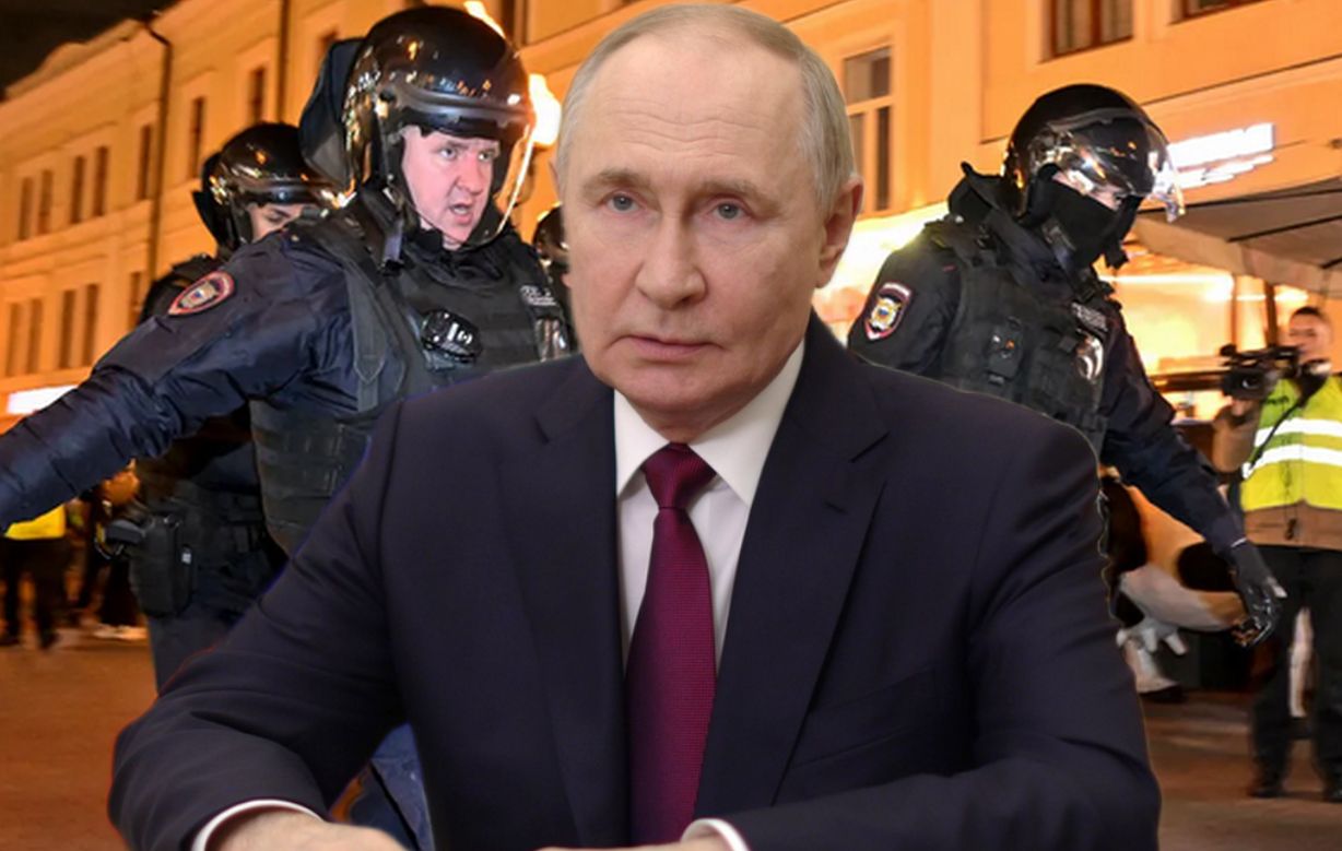 Putin demonstruje siłę państwa. Kto nie jest z nim, ten jest "agentem Zachodu"