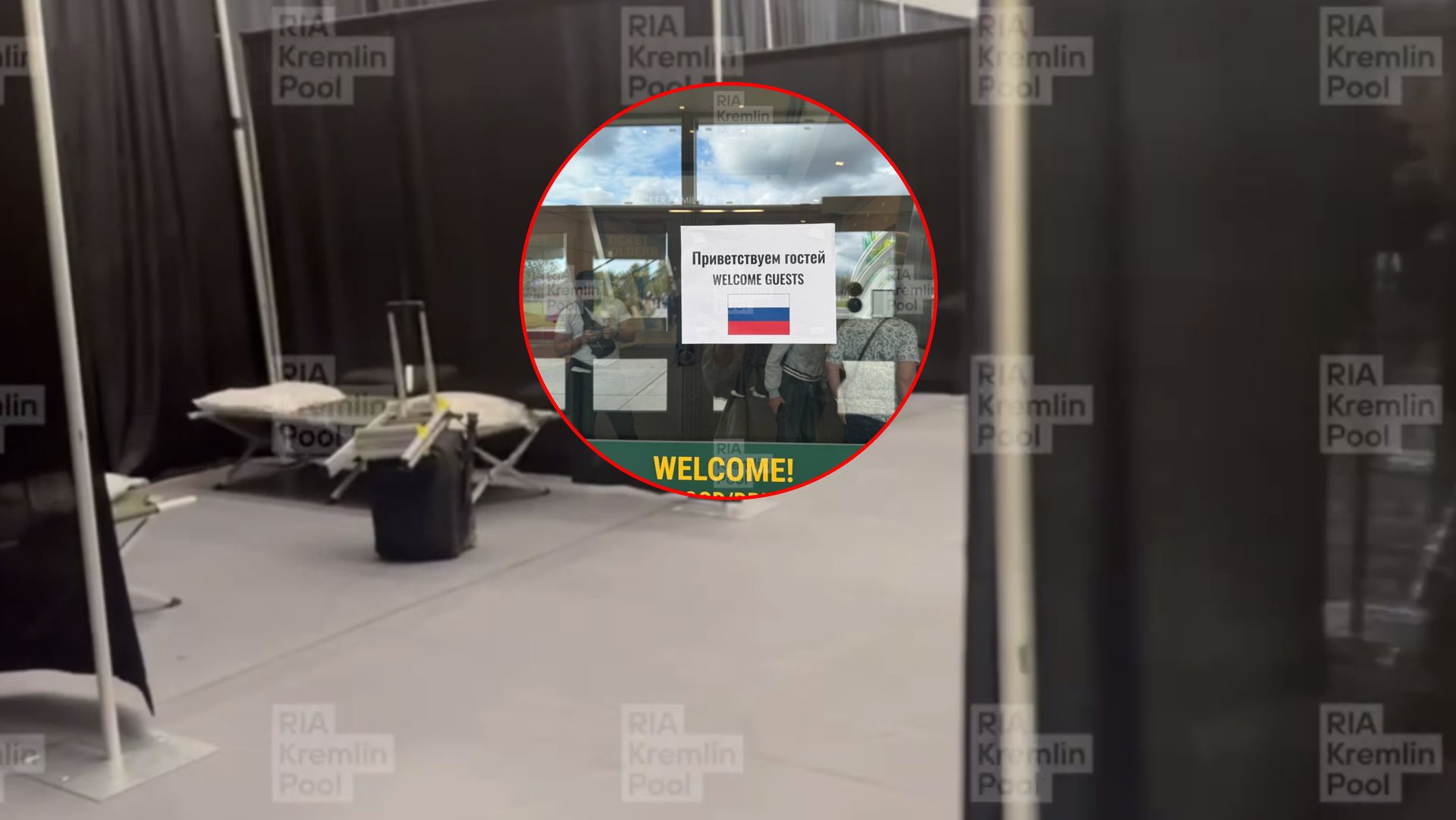 Putinowscy propagandyści na Alasce. Czekały na nich łóżka polowe