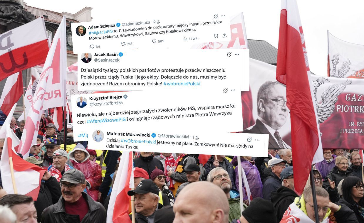 Marsz PiS w Warszawie. Fala komentarzy