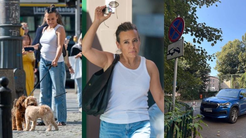 Dzień z życia Anny Muchy: auto zaparkowane NA ZAKAZIE, spacer z pupilem, wizyta w punkcie naprawy torebek