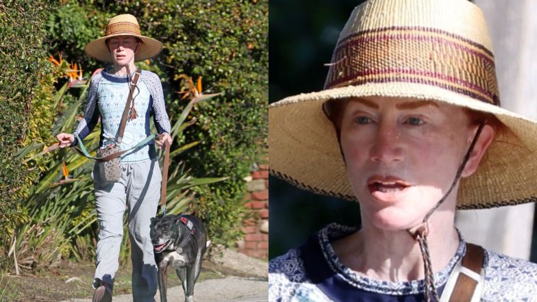 Kathy Griffin i jej pozbawione make-upu lico po trzecim LIFTINGU spacerują z psem (ZDJĘCIA)