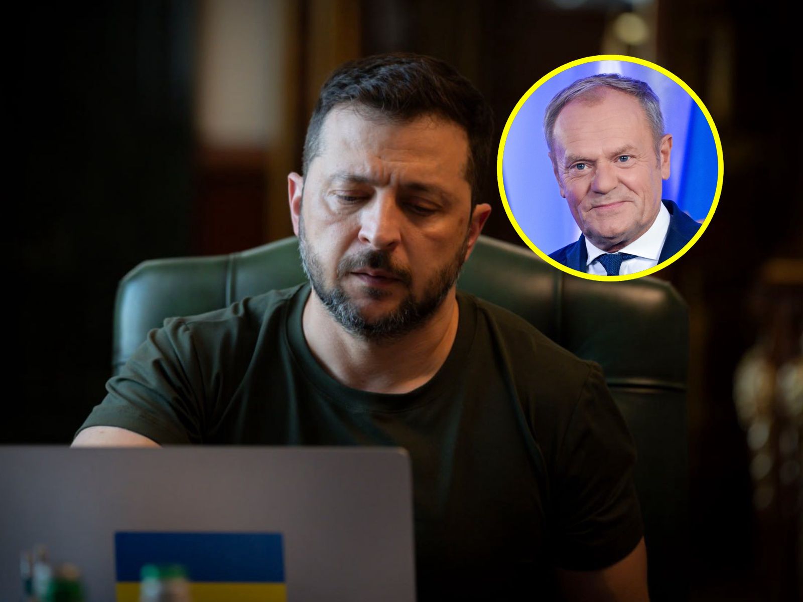 Zełenski po rozmowie z Tuskiem. "Musi dojść do odpowiedniej reakcji"