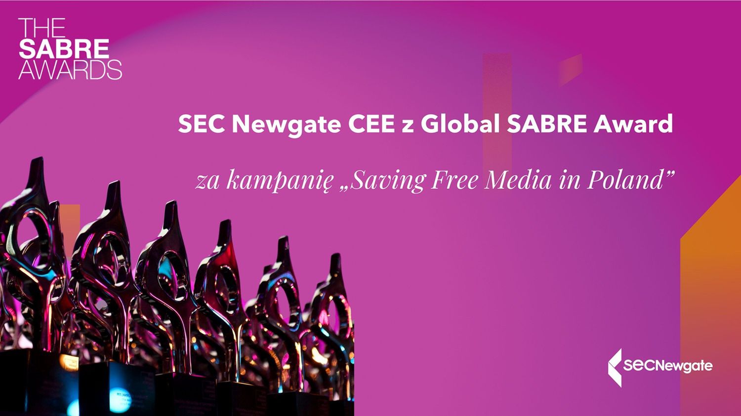 Globalna nagroda SABRE dla TVN WBD i SEC Newgate CEE